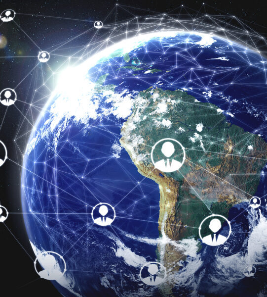 People Network And Global Earth Connection In Innovative Percept