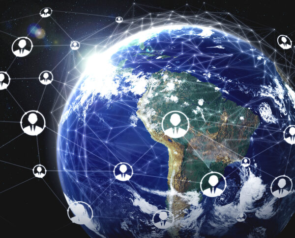 People Network And Global Earth Connection In Innovative Percept
